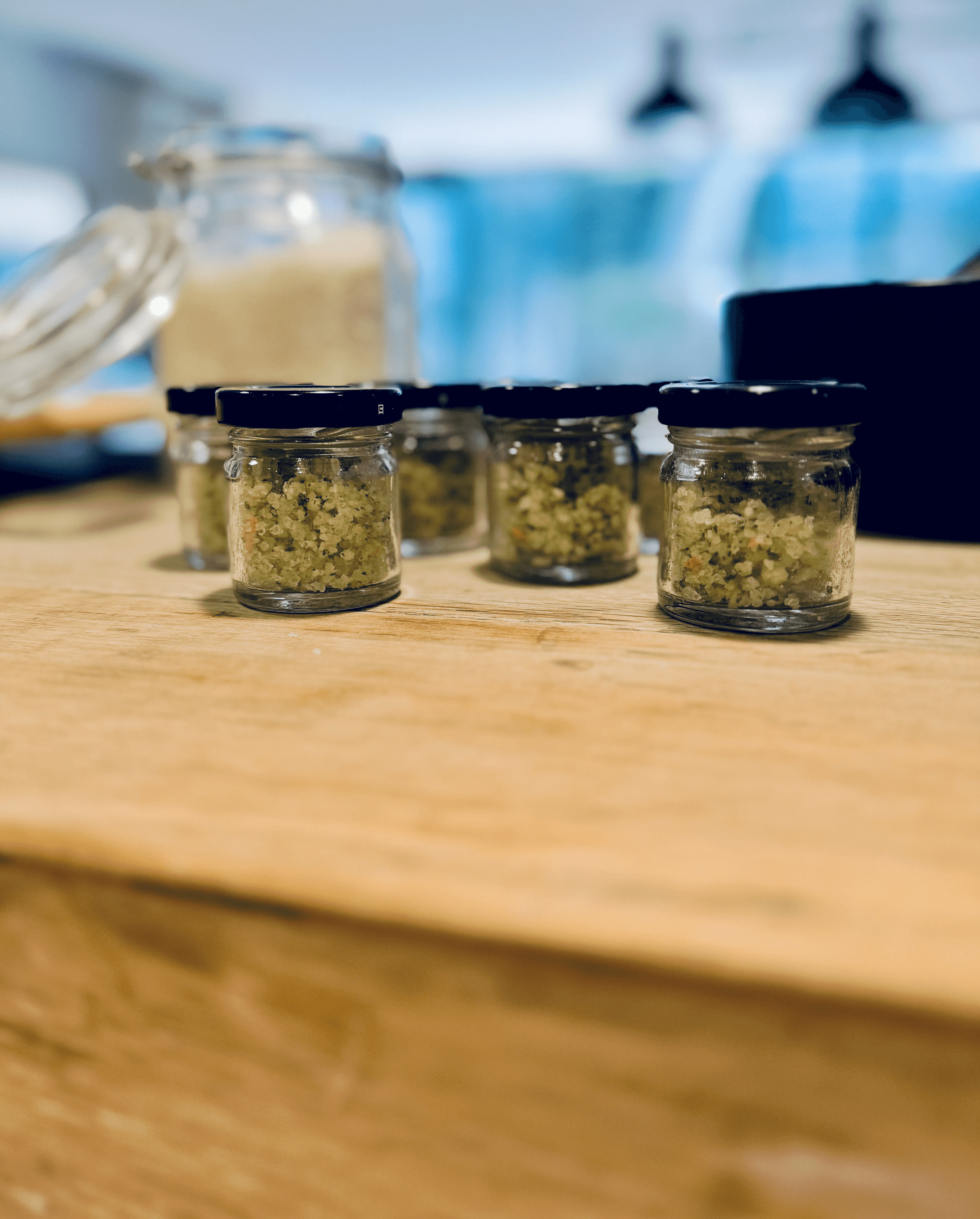 No. 3 salt jar with rosemary, garlic, and lemon